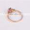 wholesale gold filled jewelry rose gold alphabet tourmaline ring 2016