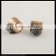 LFD-0017R Natural Druzy Drusy Quartz Stone with Crystal Rhinestone Paved Wide Rings Metal Rose Gold Plated Gemstone Finger Ring