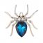 Upscale Jewelry Zircon Diamond Brooch Alloy Spider Personalized Jewelry Wholesale Clothing