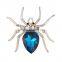 Upscale Jewelry Zircon Diamond Brooch Alloy Spider Personalized Jewelry Wholesale Clothing