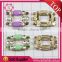 Hot sale rhinestones/acrylic/glass moveable shoes clips square shape for lady