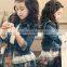 Fashion Wholesale Fall Kids Love Sleeve Denim Jacket for Girls
