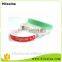 Custom 100% promotional custom silicone rubber bracelet
