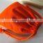 wholesale orange color canvas drawstring gift packing bag