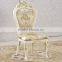 Hotel General Use Gold Gilt Armless Chair Solid Rubber Wood Gold Leaf Chair