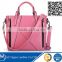 Office Lady Leather Handbags Modern Patchwork POLO Bags Handbag