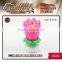 the most popular MUSIC birthday Lotus flower candle export in 2015