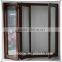 high quality and double glass aluminum folding door