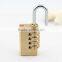 Produce 4 dial digits brass combination lock