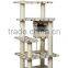 Anji Kaifeng popular small Luxury wood and sisal Cat Tree ,cat Scratcher Post ,cat climbing frame,cat house KF8019