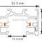 2016 new design 1 Circuit 2 Wires Track rail For LED Track light System for COB light 30w 40w