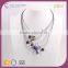 N72117K02 STYLE PLUS layered necklace strand & string necklaces with colored plastic stones for women