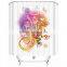 Half circle shower curtain rod dragon shower curtain
