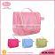 Round Shape Popular Quality Glossy PVC Cosmetic Bag with Pink Color
