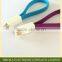 Tangle-free flat Magnetic micro usb 2.0 cable USB sync charger cable cord for Blackberry LG HTC