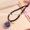 New 2016 Korean Hair Accessories Hair Ring Jewelry Crystal Glass Ball Hair Rubber Band Headdress For Women & Girls