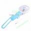 Hot Sales 2 in 1 Portable USB Cooling Fan Selfie Stick with Fan, Folding Wired Selfie Stick