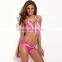 The Epitome of Rainbow - RELLECIGA Rose-White Elegant Draped Halter Bikini Set