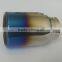 China Manufacturer Rolled Edge Exhaust Muffler Tail Stainless Steel Muffler Round Burnt Tips