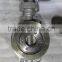 high temperature Ductile Iron Metal Seal Triple Eccentric Wafer Butterfly Valve