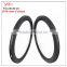 For road bike rim 38/45/58mm carbon bicyle rims 28mm wide clincher rim for bicycle wheel