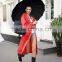 lady long Raincoat durable double side wear raincoat