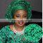 2016 green embroidered tulle fabric with stones and pearls/bridal tulle lace fabric/asoebi lace net lace for wedding dress