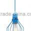 Hot Sale Colourful Hanging Lamp 1L,Edison Light Bulb Cage Lamp