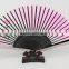 Cheap fabric bamboo hand fan custom