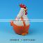 2016 new style ceramic chicken figurine for Halloween party decoration