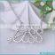 925 Sterling Silver Necklace Kiss Necklace Crystal Choker Necklace for Girl Women Gift