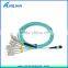 Fiber Optic Patch Cord OM3 Corning Fiber 50/125 40G MPO to 8LC SC Connector