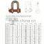 electric galvanized carbon steel D shape shackle