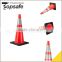 S-1238 70cm Black Base Interlock PVC Traffic Cone