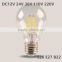 DC12-36V LED Filament bulb E27 A60 2w 4w 6w 8w 10w E12 E14 E27 B22