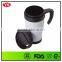 400ml Eco Friendly Double Wall Thermal Plastic Coffee Mug With Handle
