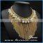 Italy designs wholesale women exaggerate rose gold necklaces collar chain