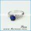 New arrival Fashion Jewelry light blue big crystal Ring Gemstone Ring