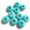 AAA Quality Chinese Turquoise Faceted Stylist Rondelle Big Hole Beads
