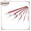 Wholesale art kid paint brush set artistic painting 6pcs, long wooden handle and nylon hair paint brushes for art