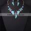 Classic gold plated butterfly jewelry set women elegant charm necklace and drop earring