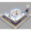 latest design cosmetic showcase makeup kiosk perfume kiosk