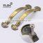 Zinc metal antique brass color cabinet door long pull handle