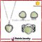 Fashion Inlay Opal Stone Jewelry Set