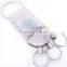 custom logo or blank bulk metal souvenir keychain/keyring wholesale