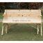 Outsunny 2 in 1 Outdoor Wooden Convertible Garden Bench Chair Picnic Table