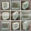 low price side color glass block