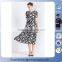 2016 Fashion Ladies Designer Floral Dress Women Casual Dress