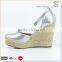 Popular ladies wedge espadrilles shoes