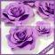 BFH018 hot sale stage backdrop purple large flower wall hanging